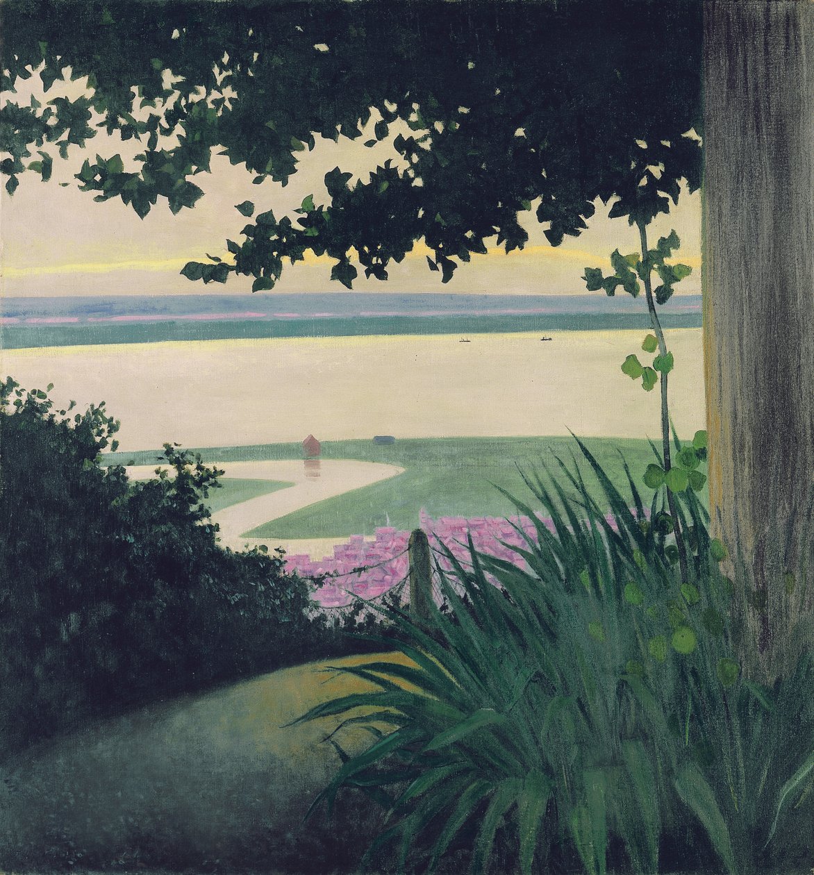 Honfleur y la Bahía del Sena, 1910 de Felix Edouard Vallotton