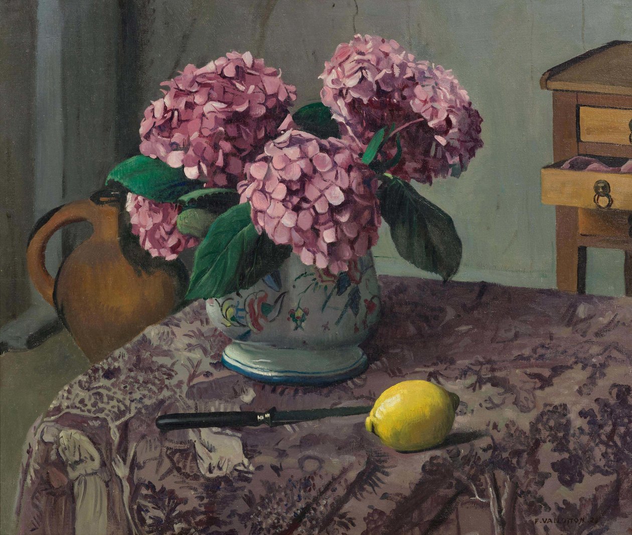 Hortensias y limón, 1923 de Felix Edouard Vallotton