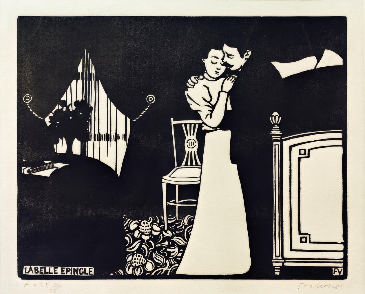 La bella horquilla de Felix Edouard Vallotton
