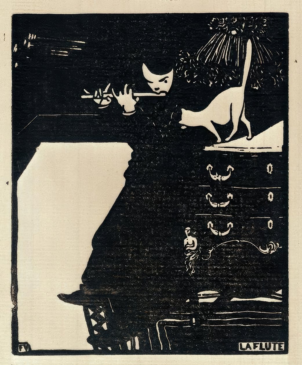 La flauta de Felix Edouard Vallotton