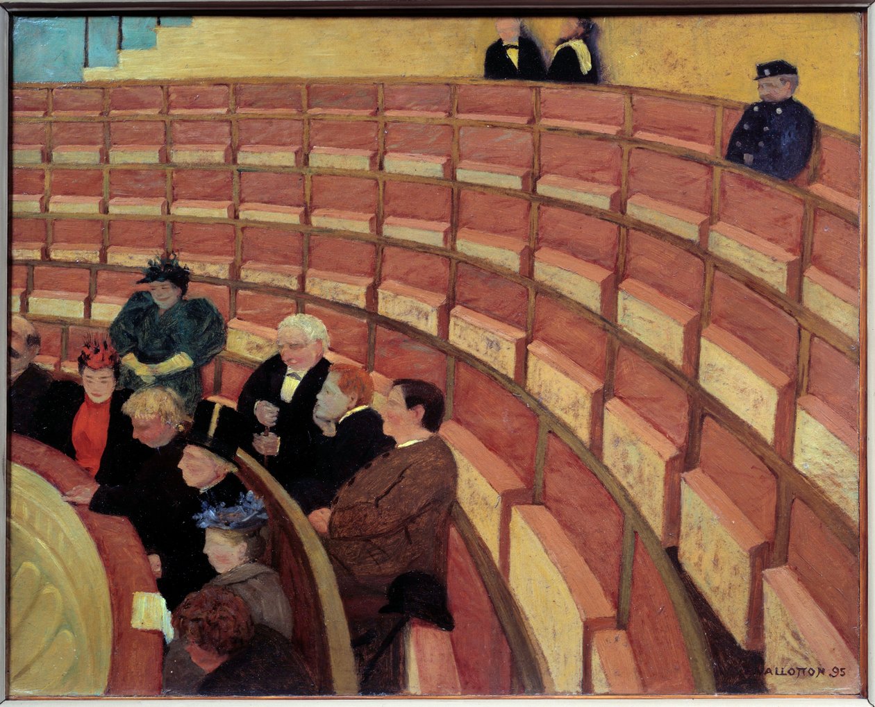 La tercera galería en el Teatro del Chatelet de Felix Edouard Vallotton