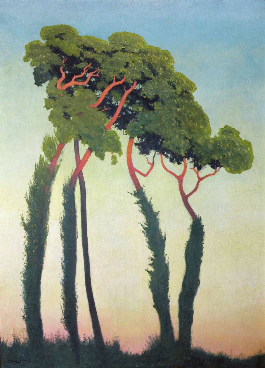Paisaje con Árboles de Felix Edouard Vallotton