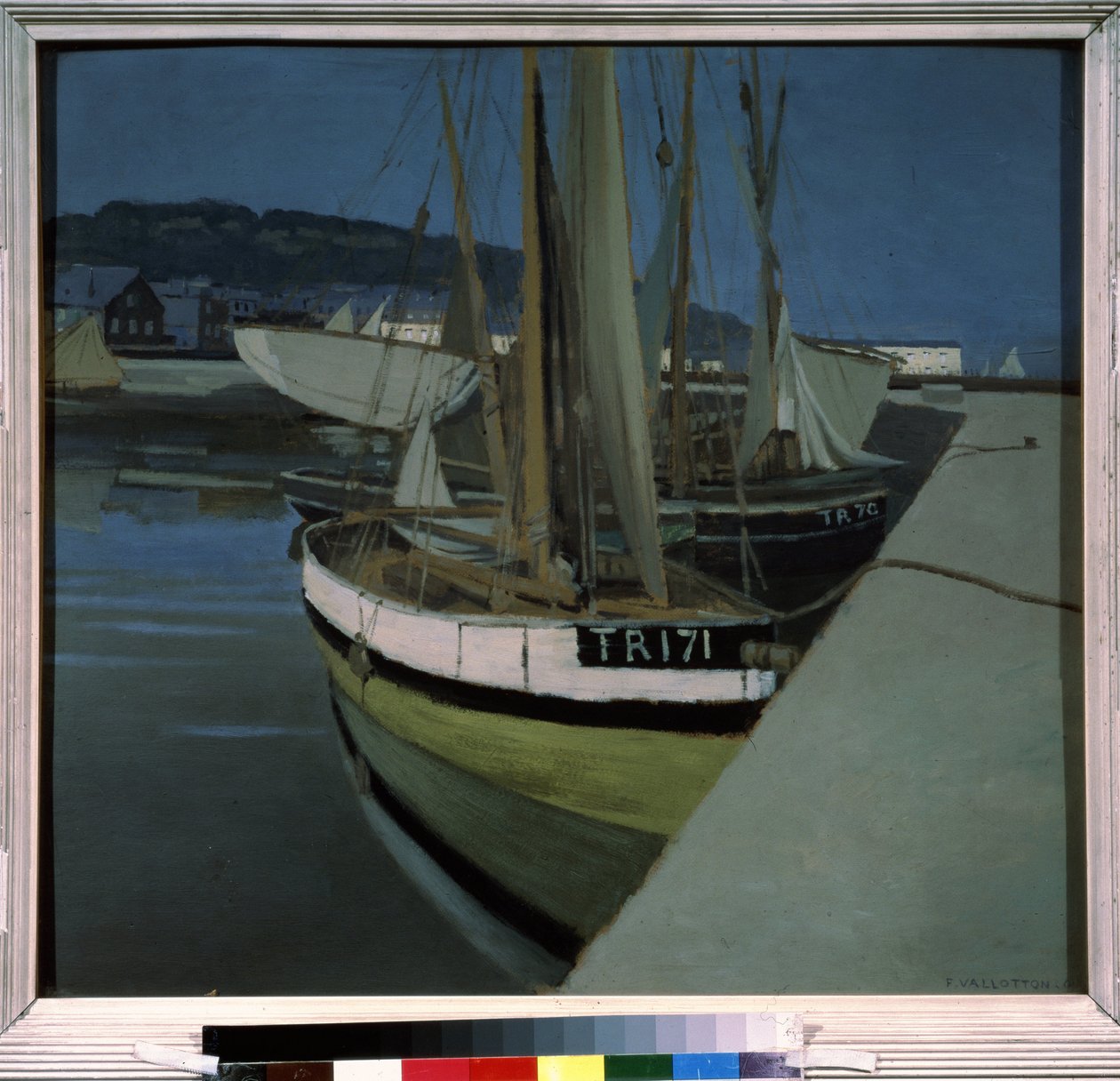 ""El puerto"" (El puerto) Pintura de Felix Edouard Vallotton (1865-1925) 1901 (nabis) Moscú. Museo Pushkin de Bellas Artes de Felix Edouard Vallotton