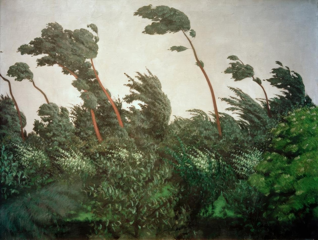 El viento de Felix Edouard Vallotton