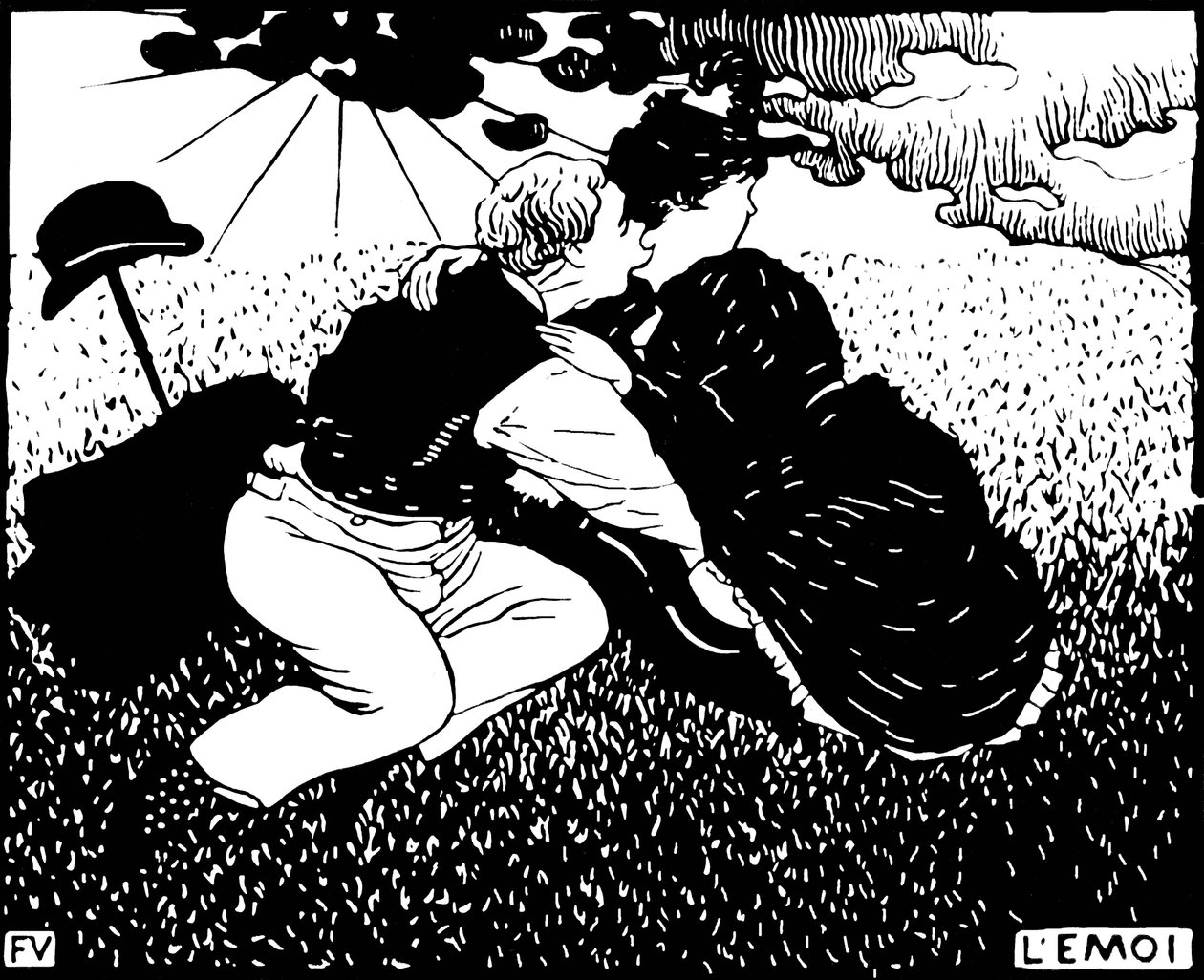 El yo. Xilografía de Felix Edouard Vallotton (1865-1925) de Felix Edouard Vallotton