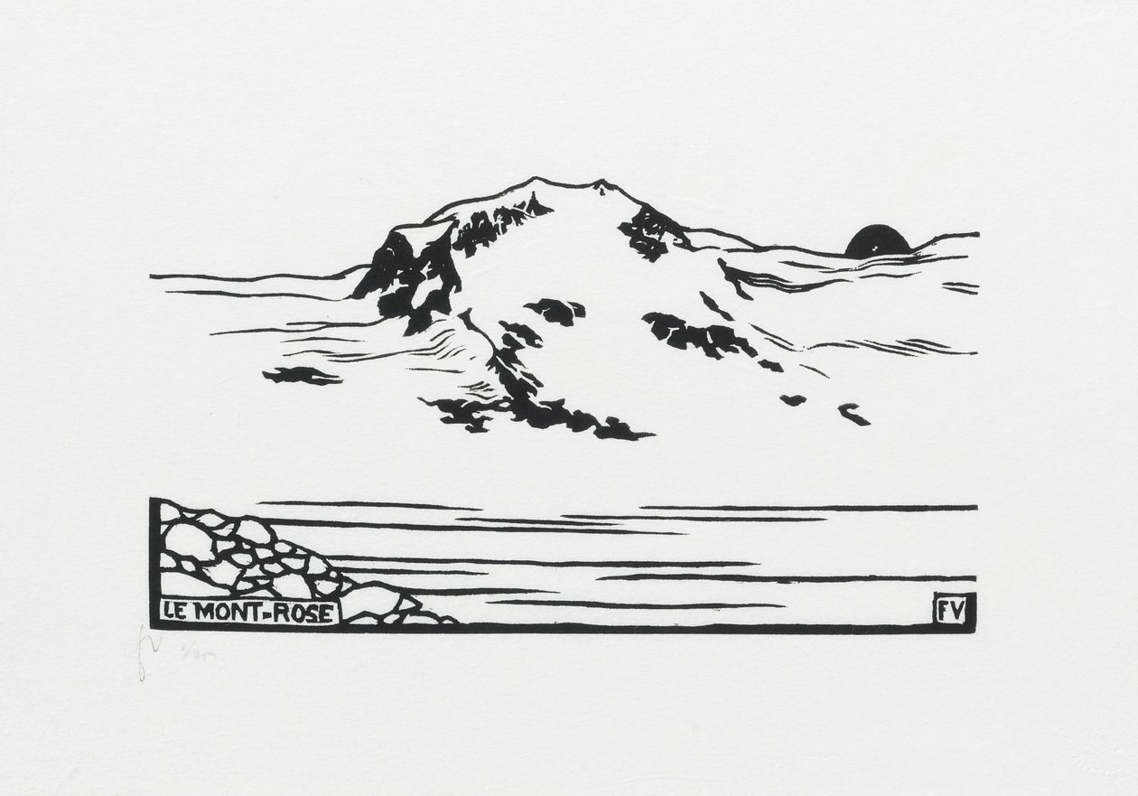 Mont-Rose de Felix Edouard Vallotton