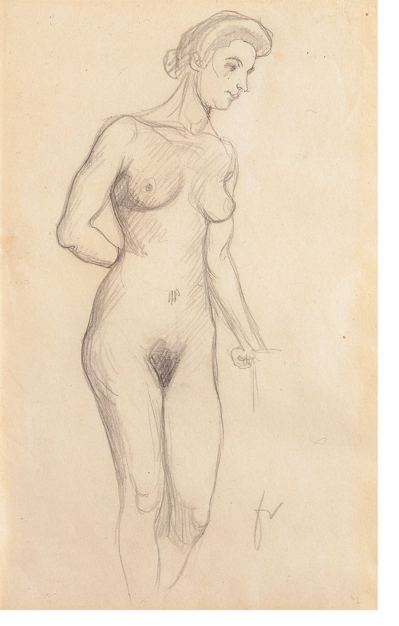Desnudo de Felix Edouard Vallotton