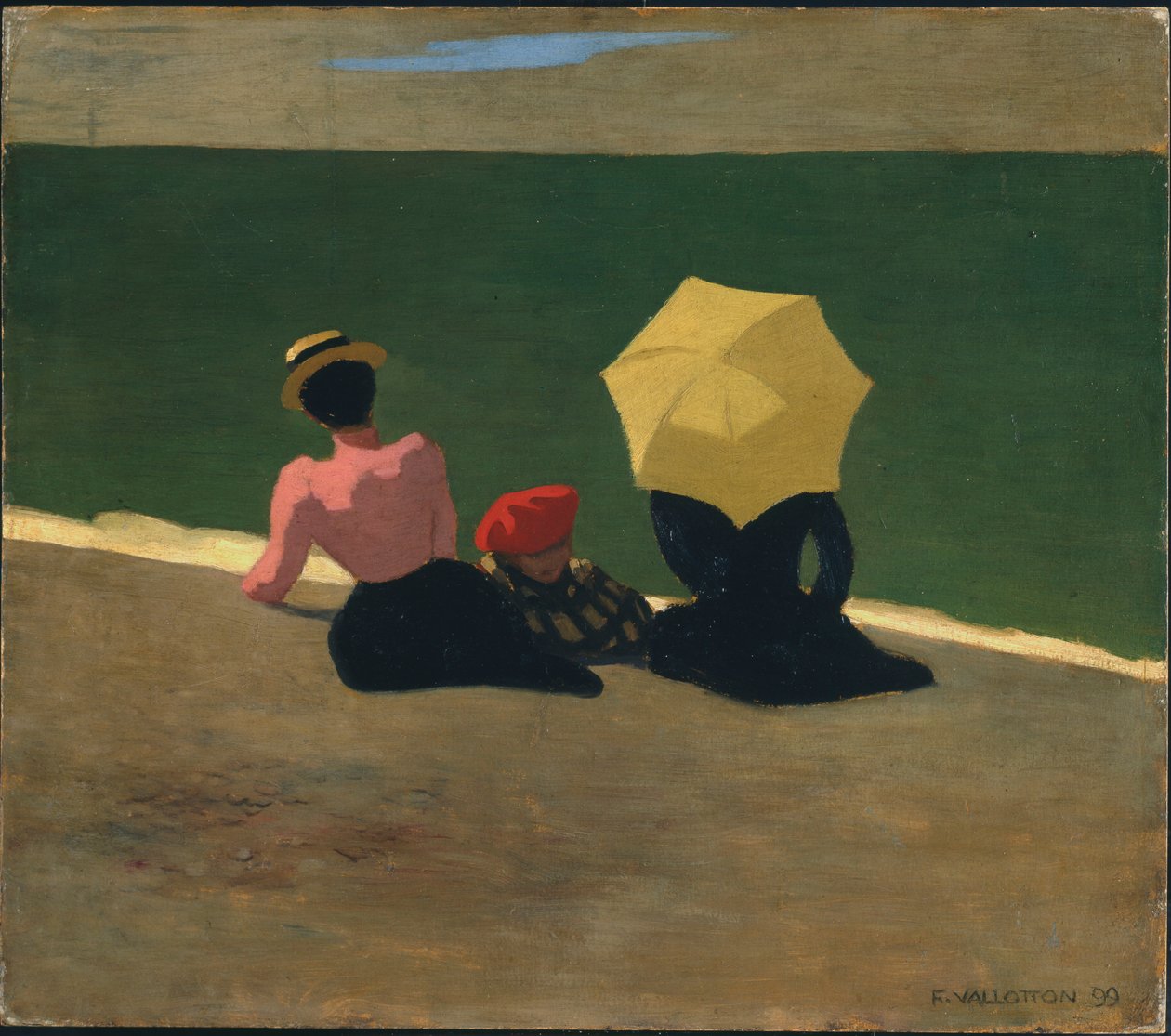 En la playa, 1899 de Felix Edouard Vallotton