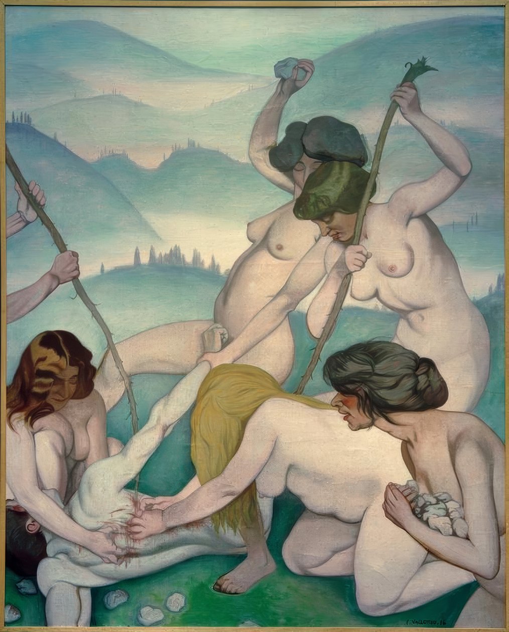 Orfeo desollado de Felix Edouard Vallotton