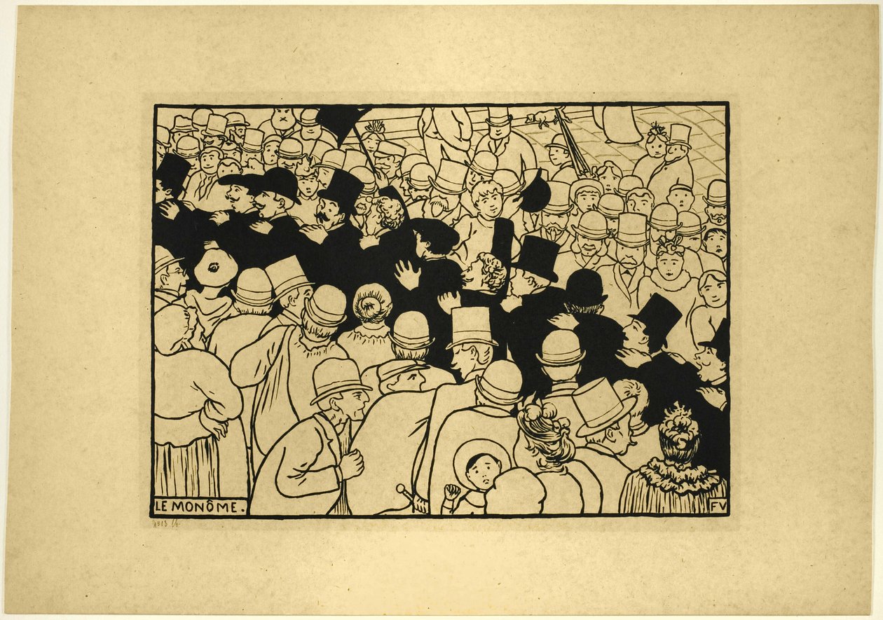 Desfilando por las Calles en Fila India de Felix Edouard Vallotton
