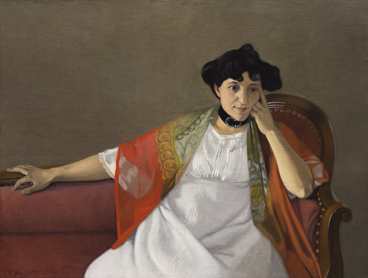 Retrato de la esposa del artista, Gabrielle Vallotton, 1905 de Felix Edouard Vallotton
