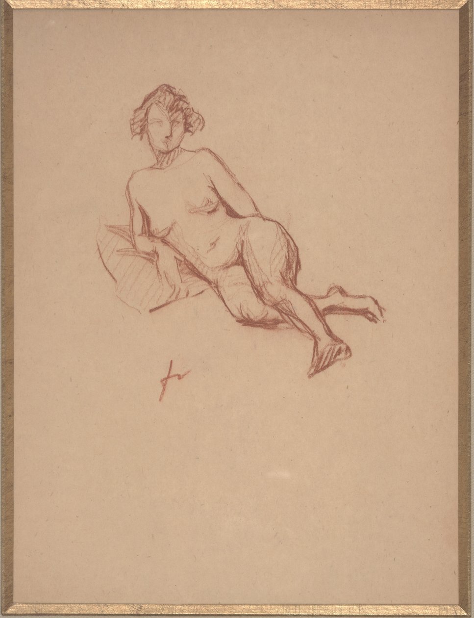 Desnudo femenino reclinado de Felix Edouard Vallotton