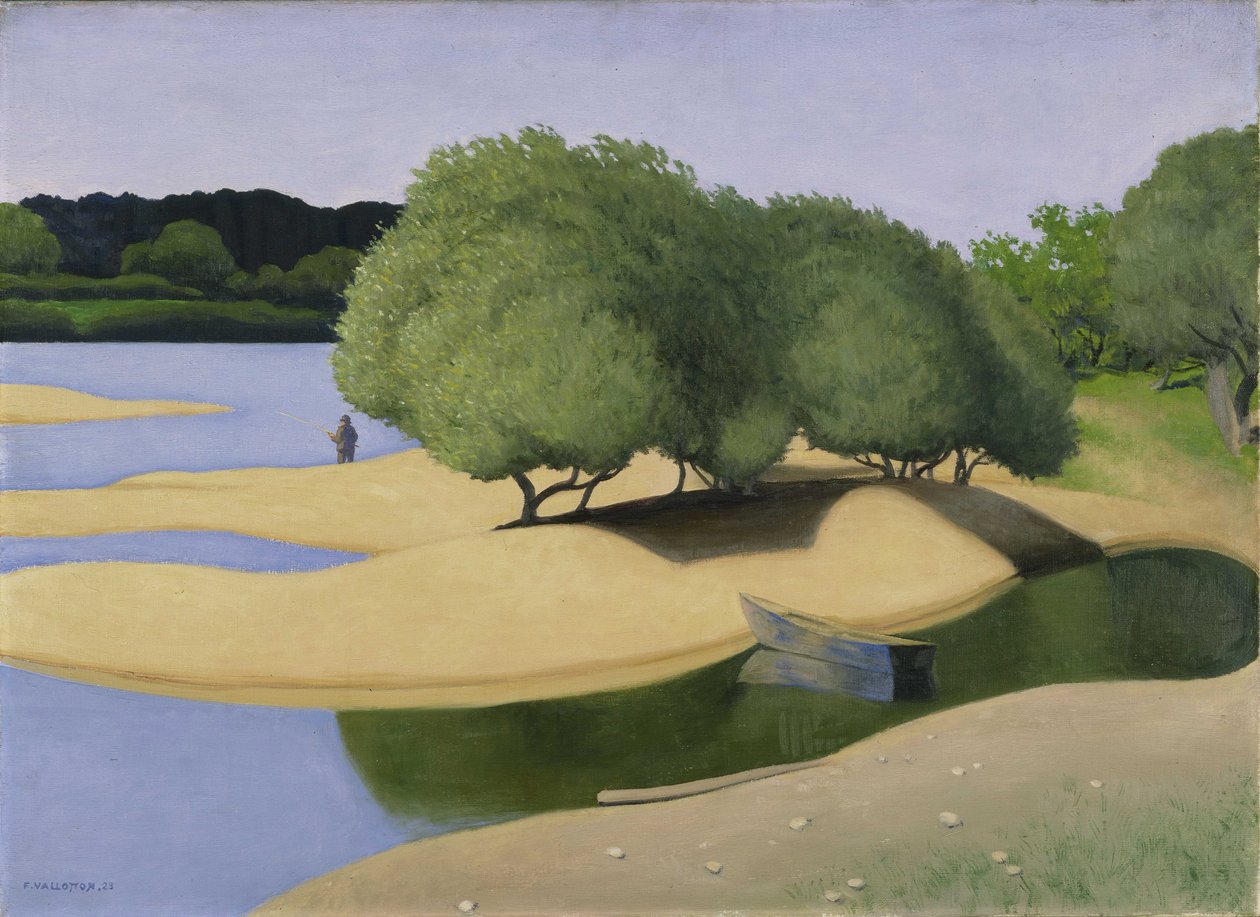Bancos de arena en el Loira de Felix Edouard Vallotton