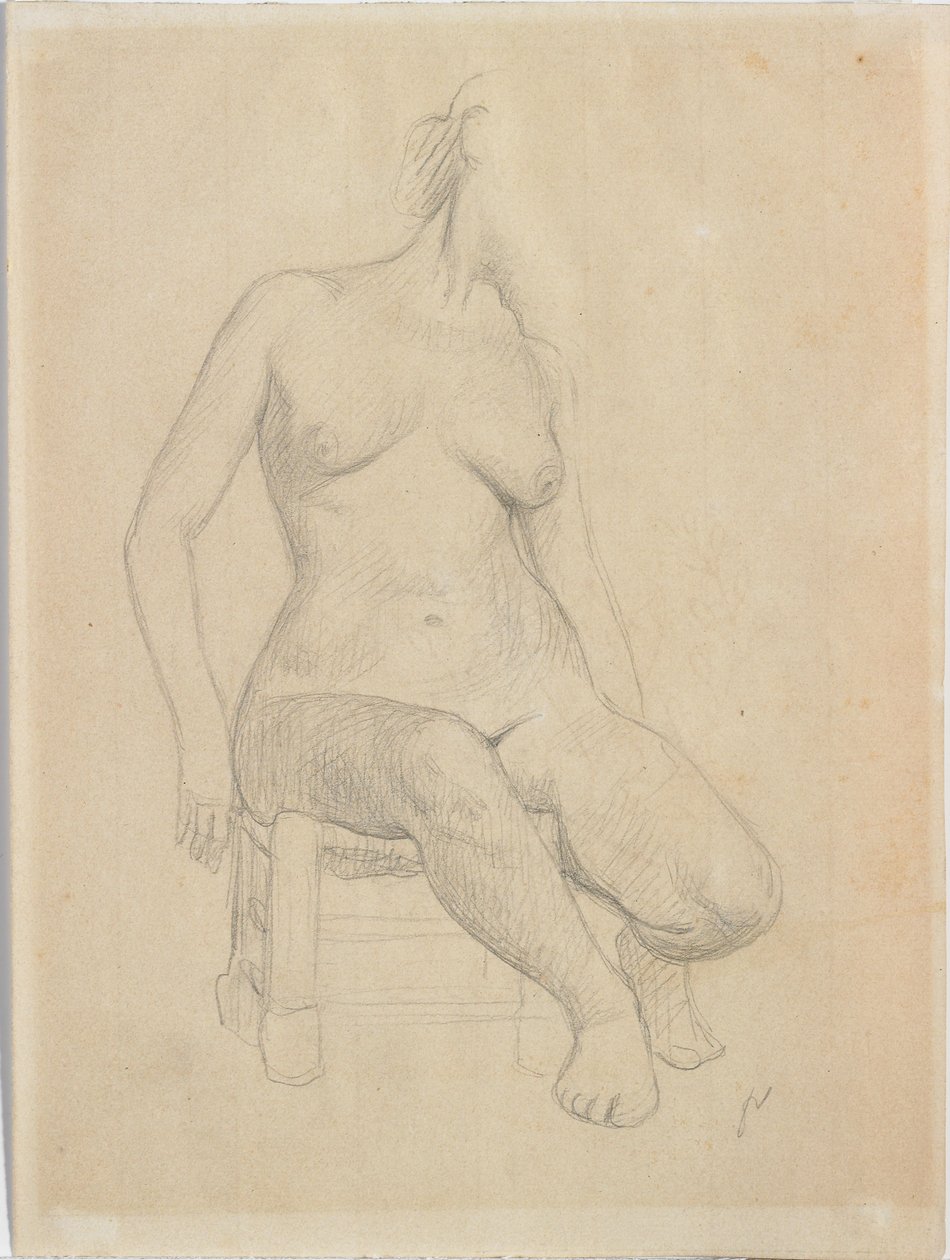 Desnudo sentado de Felix Edouard Vallotton