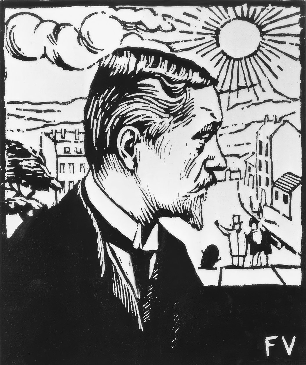 Autorretrato de Felix Edouard Vallotton