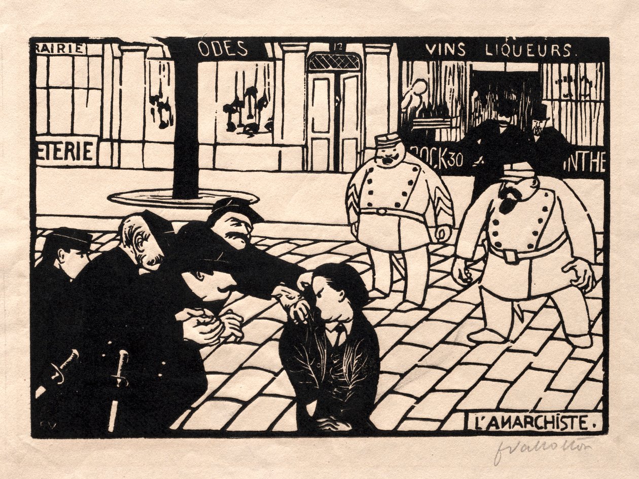 El Anarquista de Felix Edouard Vallotton
