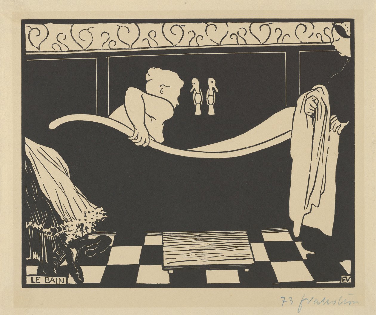El baño (Le Bain) de Felix Edouard Vallotton