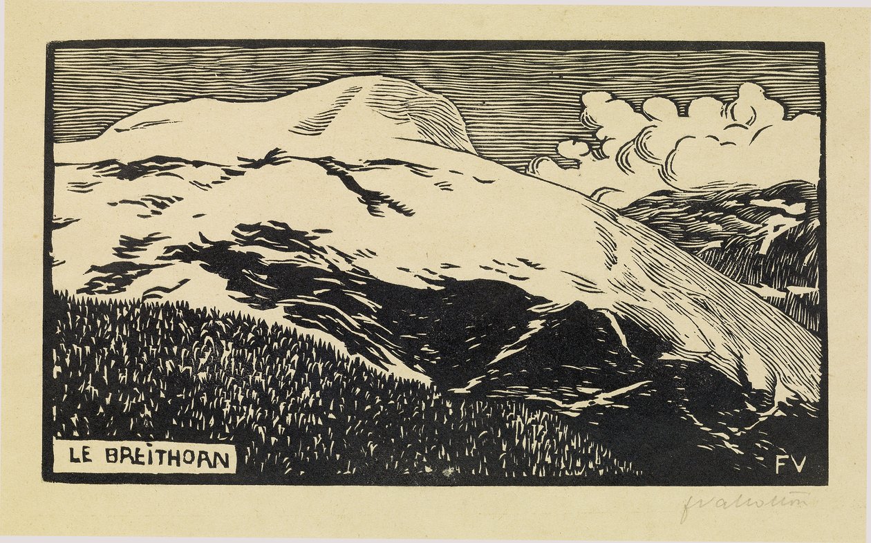 El Breithorn, 1892 de Felix Edouard Vallotton