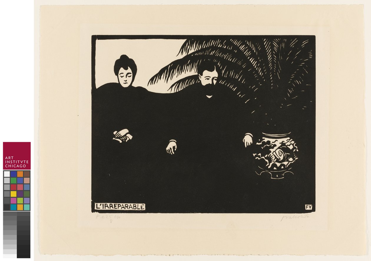 Lo irreparable, lámina diez de "Intimidades", 1898 de Felix Edouard Vallotton