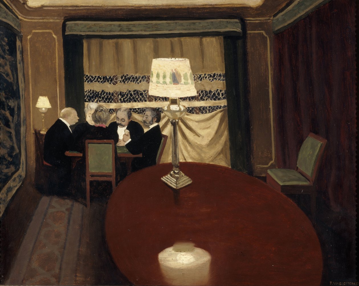 El juego de póker, 1902 de Felix Edouard Vallotton