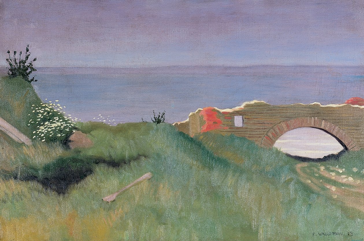Las ruinas, Villerville, 1913 de Felix Edouard Vallotton