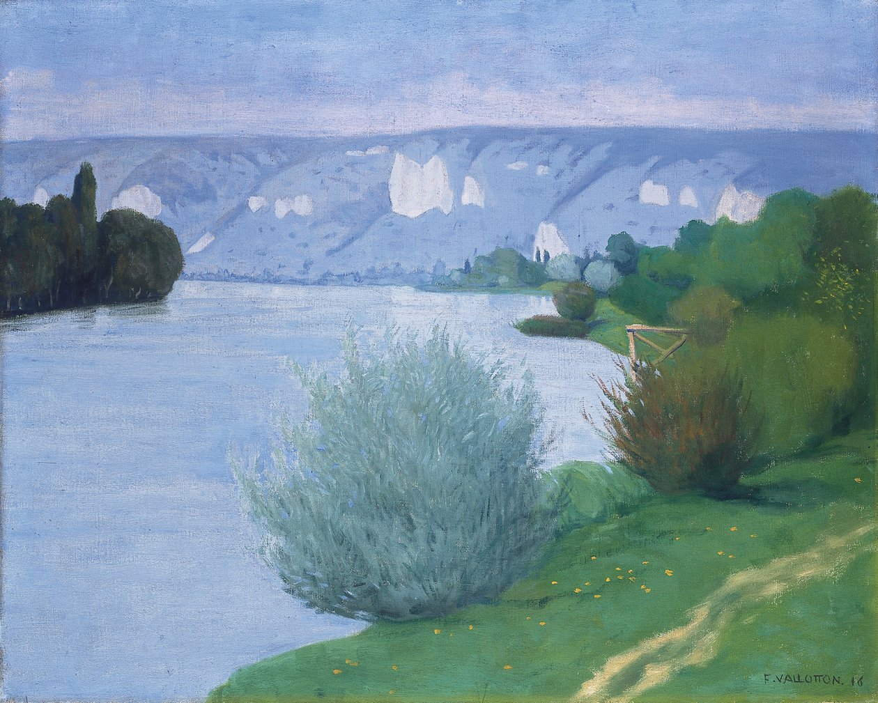 El Sena cerca de Les Andelys de Felix Edouard Vallotton