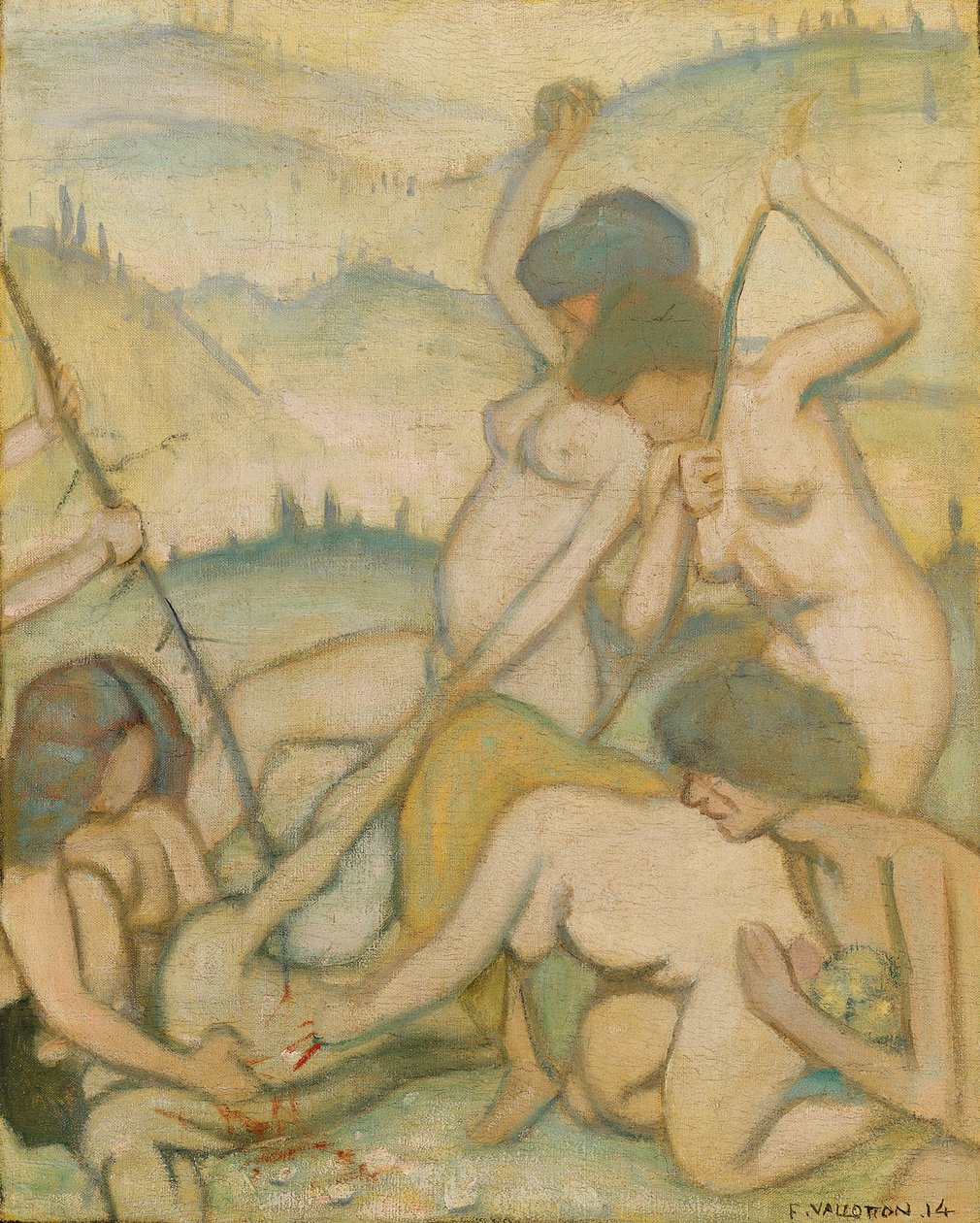 El asesinato de Orfeo, 1914 de Felix Edouard Vallotton