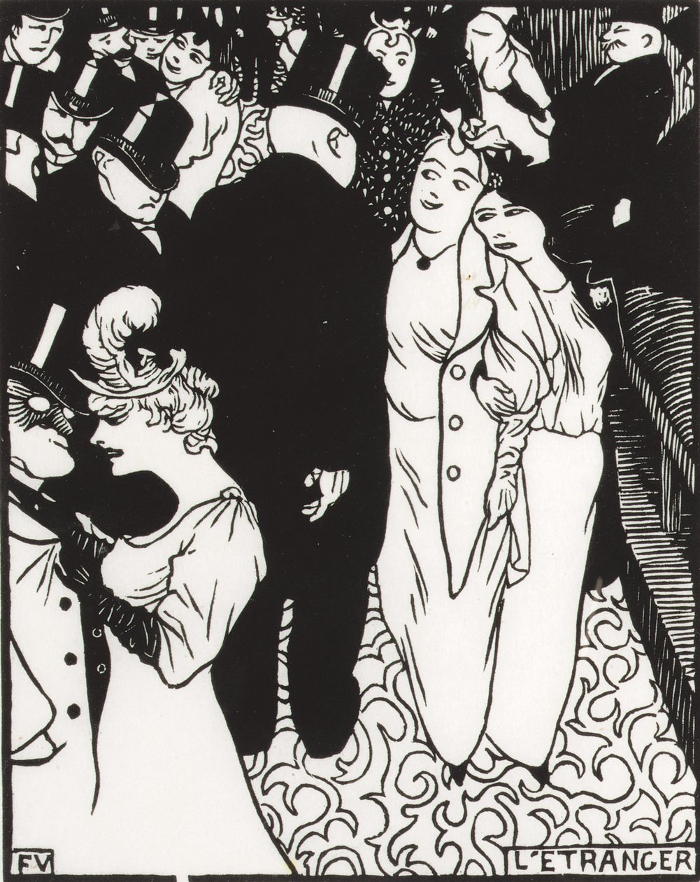 El extraño, 1894 de Felix Edouard Vallotton
