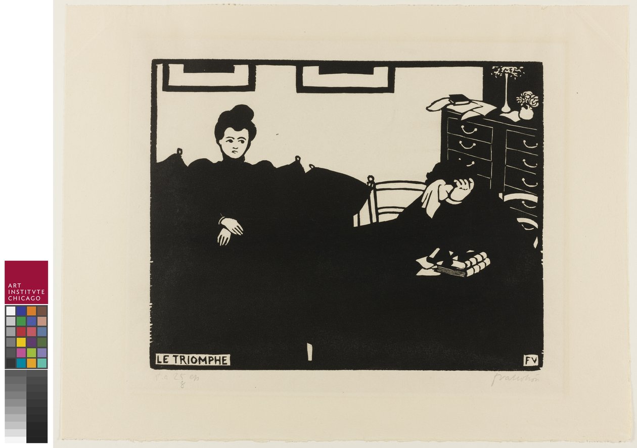 El triunfo, lámina dos de Intimidades, 1898 de Felix Edouard Vallotton