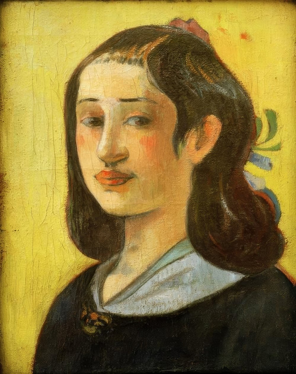 Torso con tela azul de Felix Edouard Vallotton