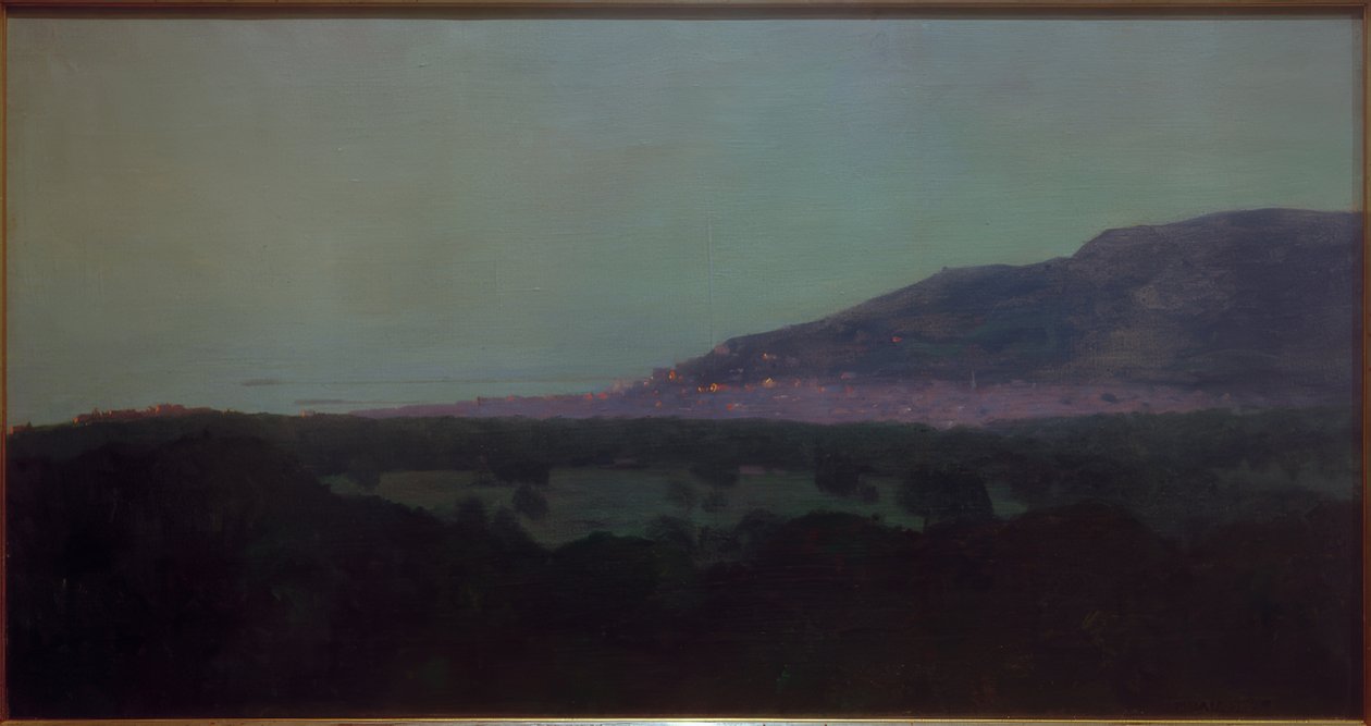Trouville por la tarde de Felix Edouard Vallotton