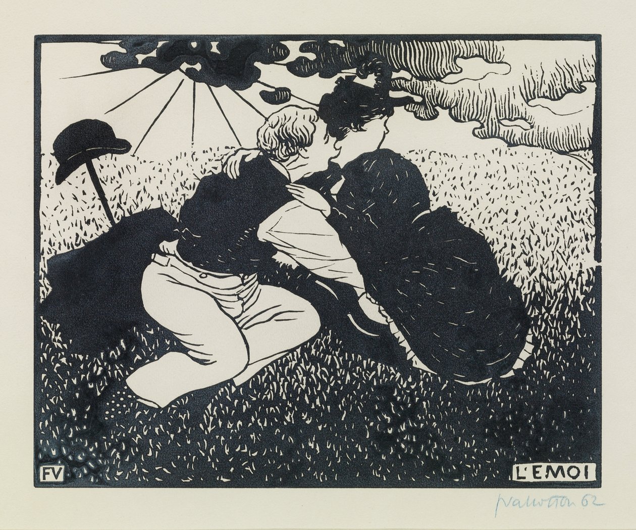 La emoción, 1894 de Felix Edouard Vallotton