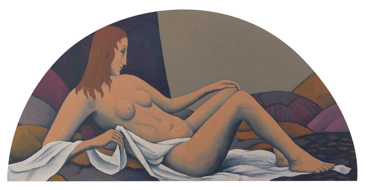 Desnudo Reclinado de Felix Elie Tobeen