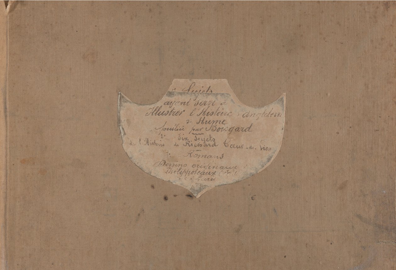 Álbum de 107 dibujos preparatorios para ilustrar la Historia de Inglaterra de David Hume de Felix Henri Emmanuel Philippoteaux