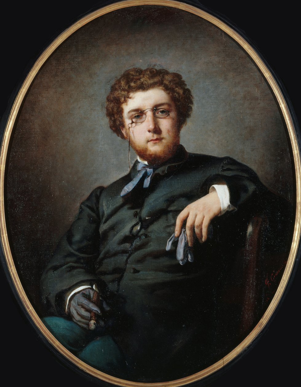 Retrato del compositor Georges Bizet 1838-1875, ca 1865 de Felix Henri Giacomotti