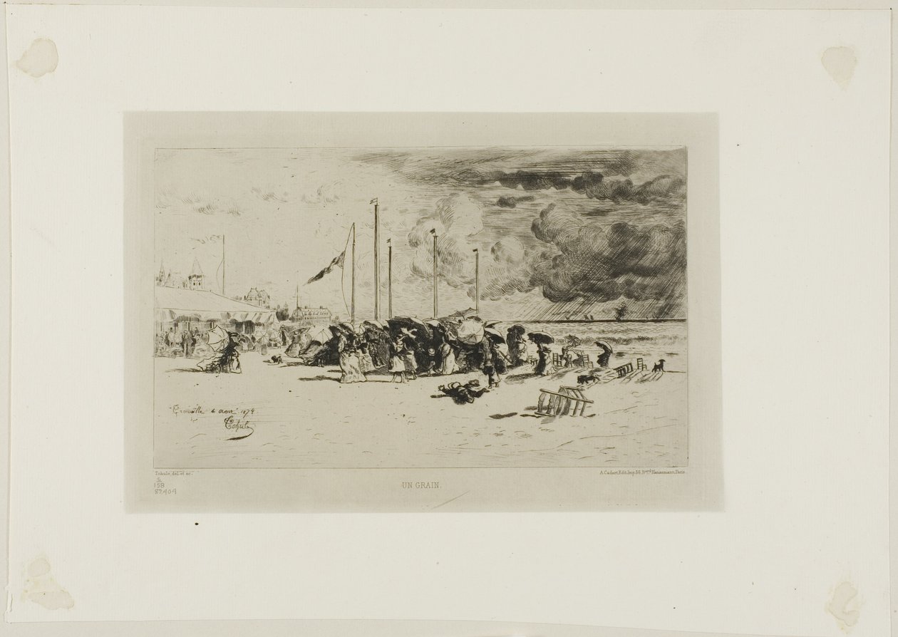 Una tormenta en Trouville de Felix Hilaire Buhot