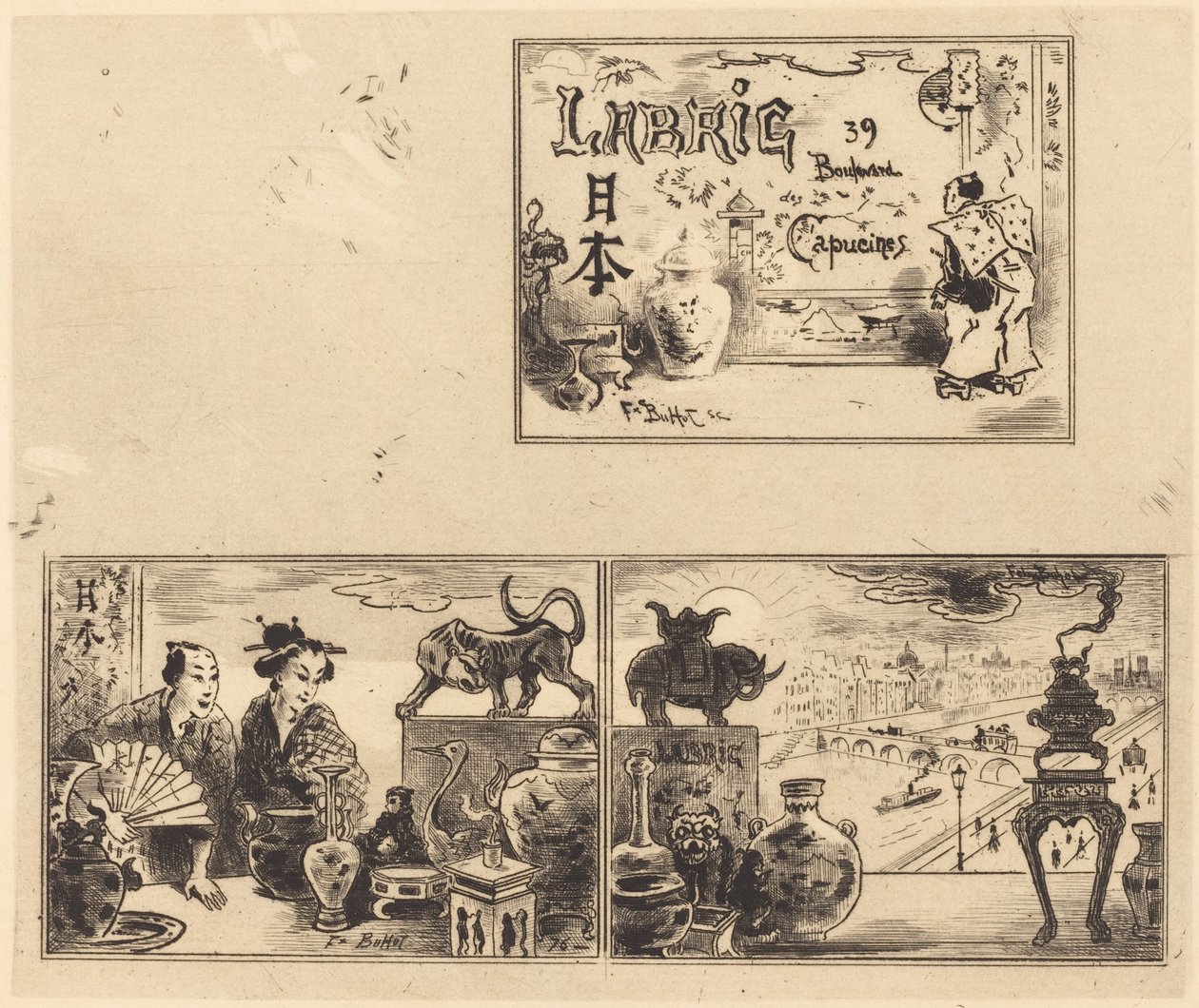 Dirección de Labric de Felix Hilaire Buhot