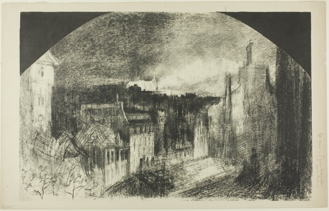Día de la Bastilla en Montmartre de Felix Hilaire Buhot