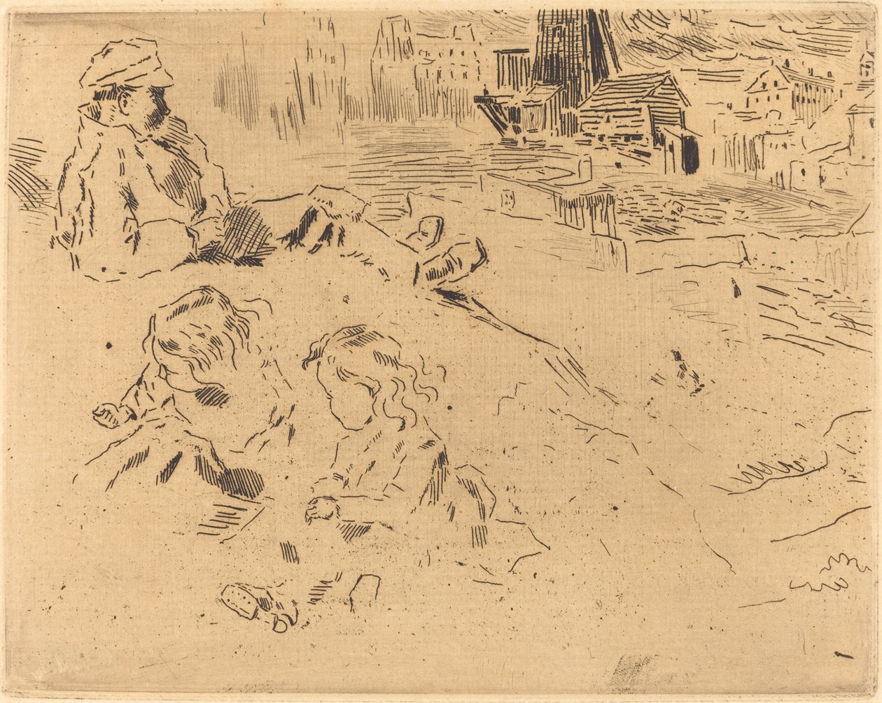 Croquis de Niños de Felix Hilaire Buhot