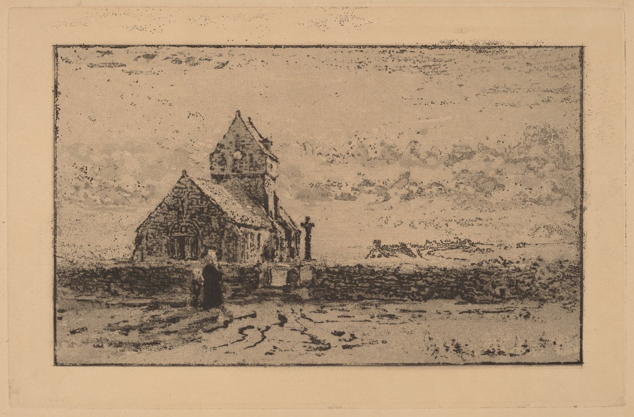 La iglesia de Jobourg de Felix Hilaire Buhot