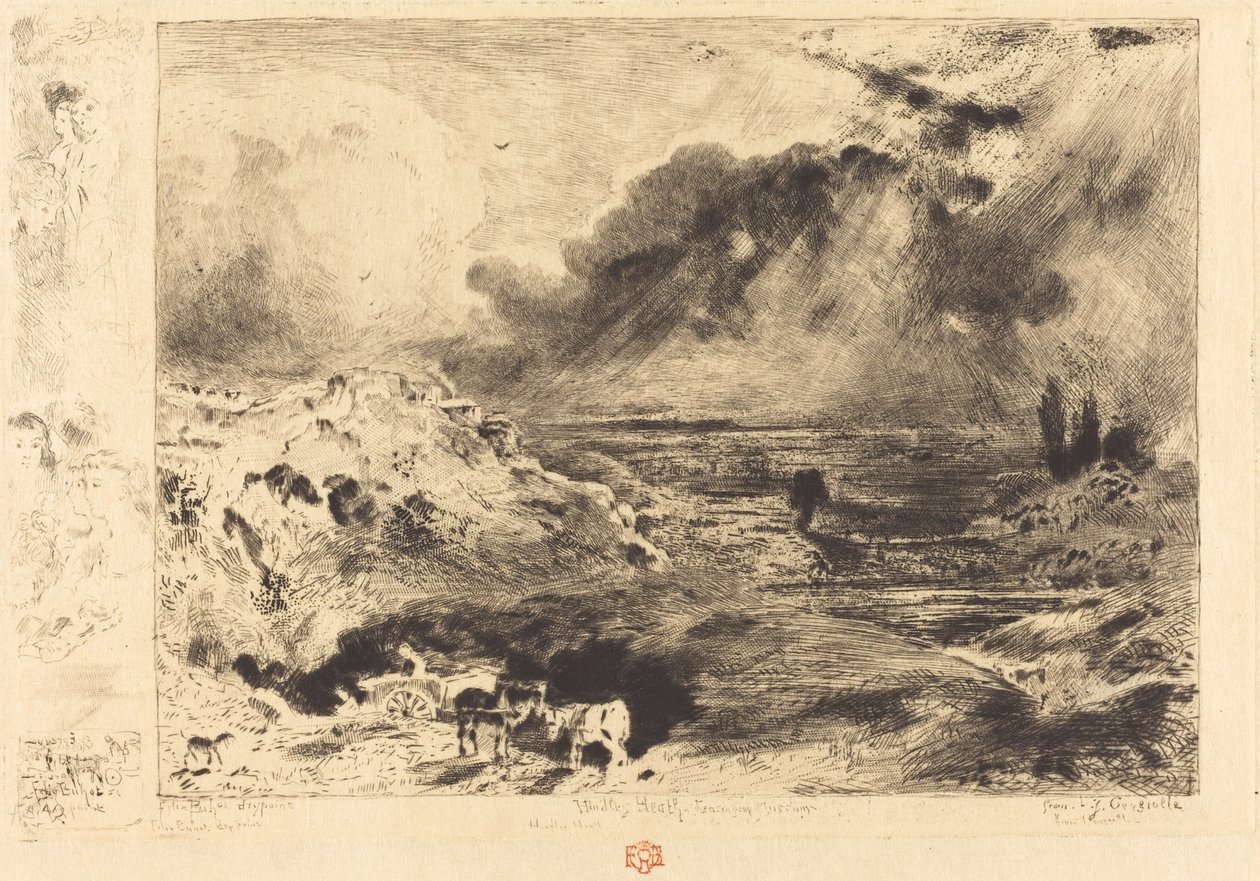 La tormenta, 1879 de Felix Hilaire Buhot