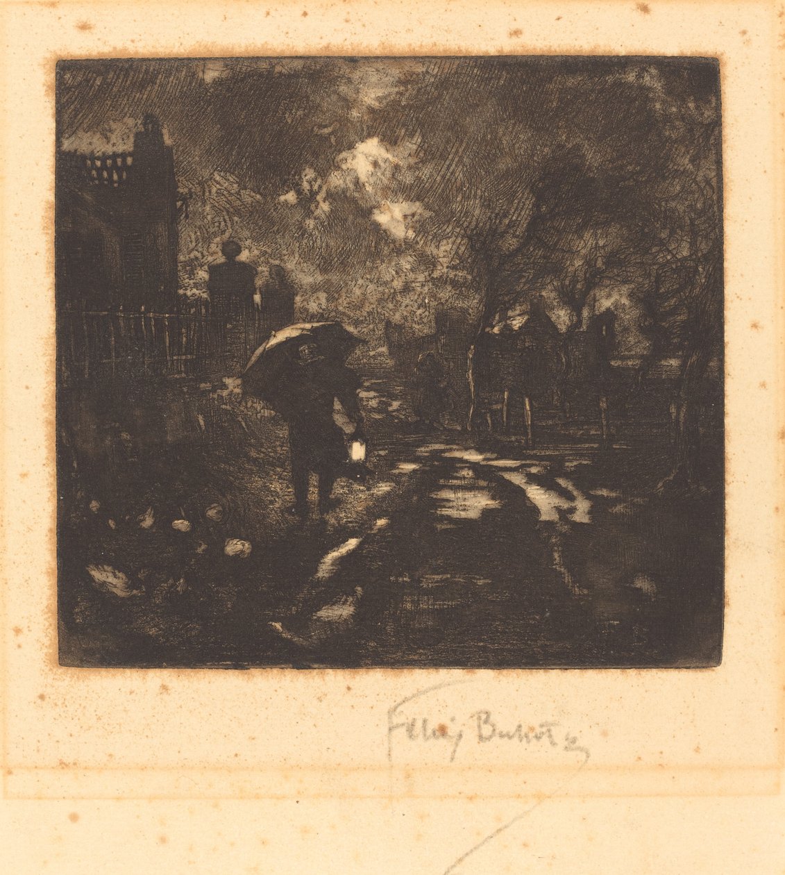 La ronda de noche de Felix Hilaire Buhot