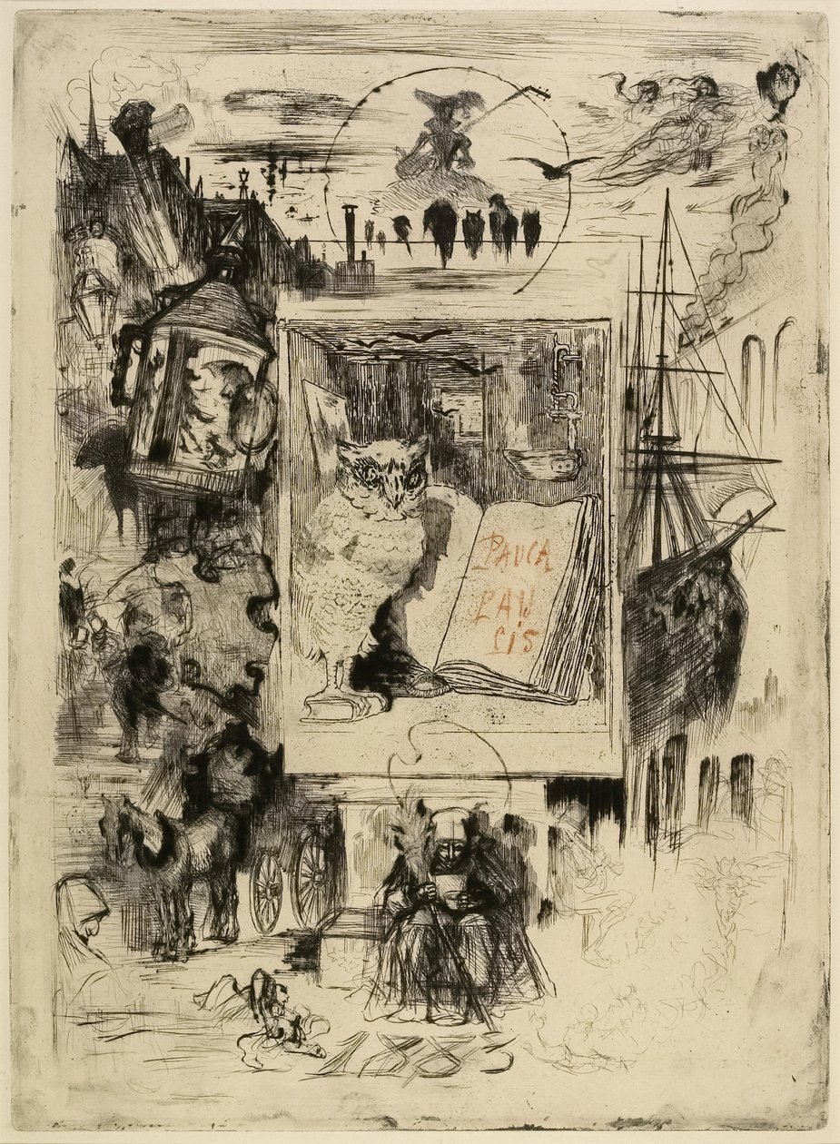 Le Hibou (El Búho), 1883 de Felix Hilaire Buhot
