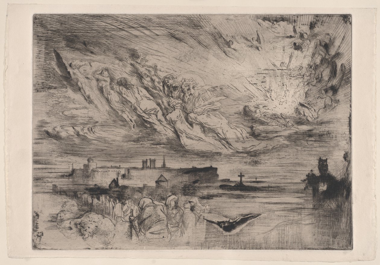Espíritus de Ciudades Muertas Les Esprits des Villes Mortes, 1860-98 de Felix Hilaire Buhot