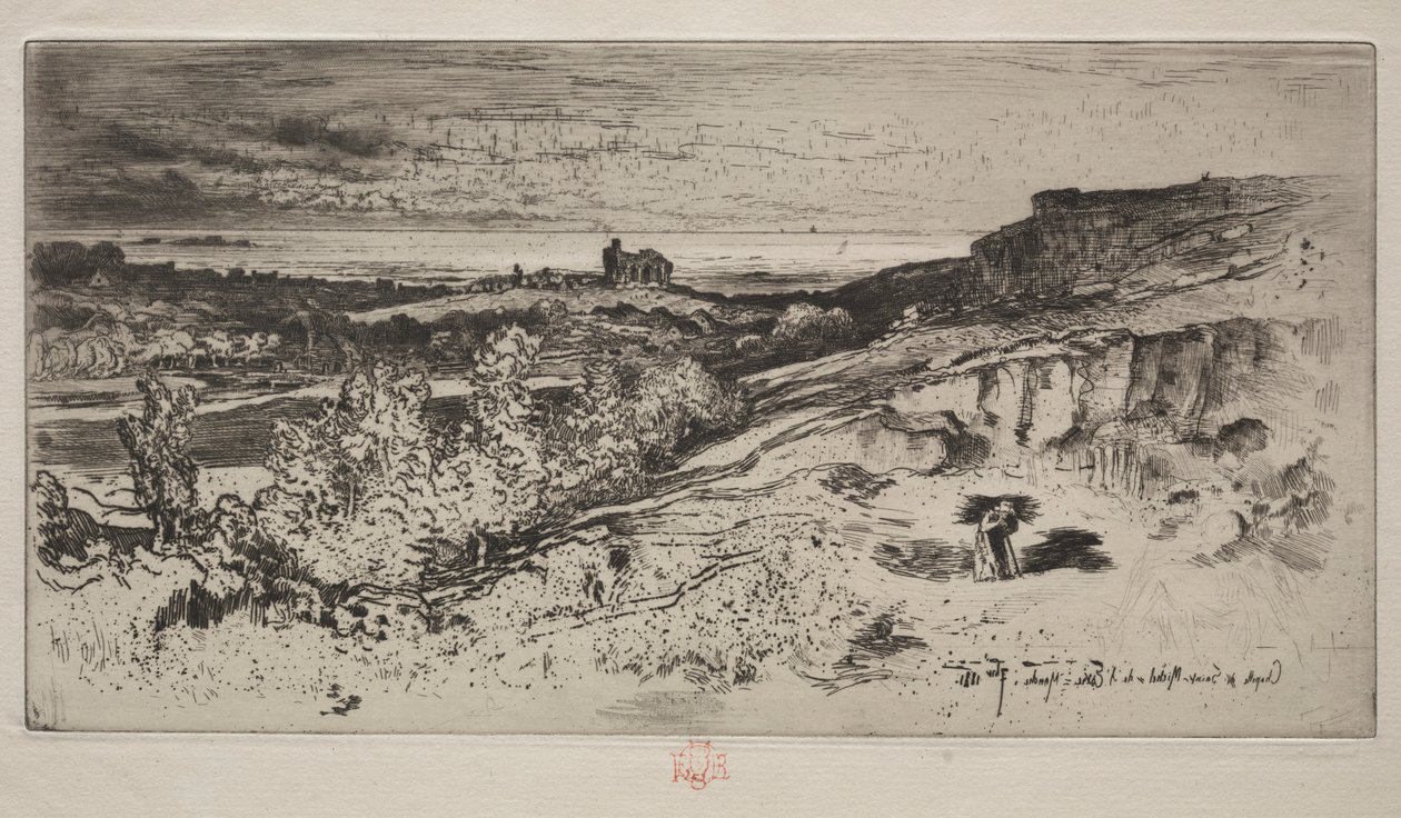 La Capilla Saint-Michel en LEstre, 1881 de Felix Hilaire Buhot