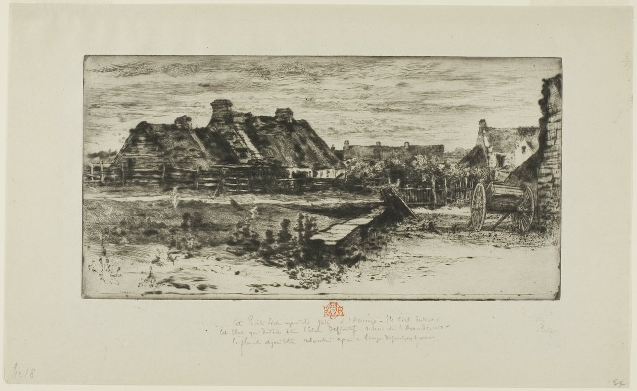 Las Grandes Cabañas de Paja de Felix Hilaire Buhot