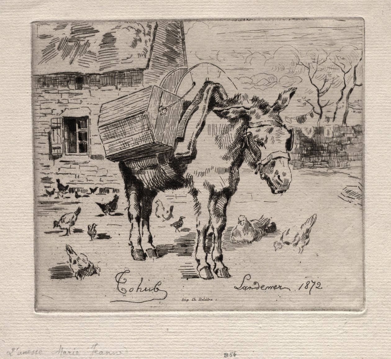 La mula, Marie-Jeanne, 1872 de Felix Hilaire Buhot