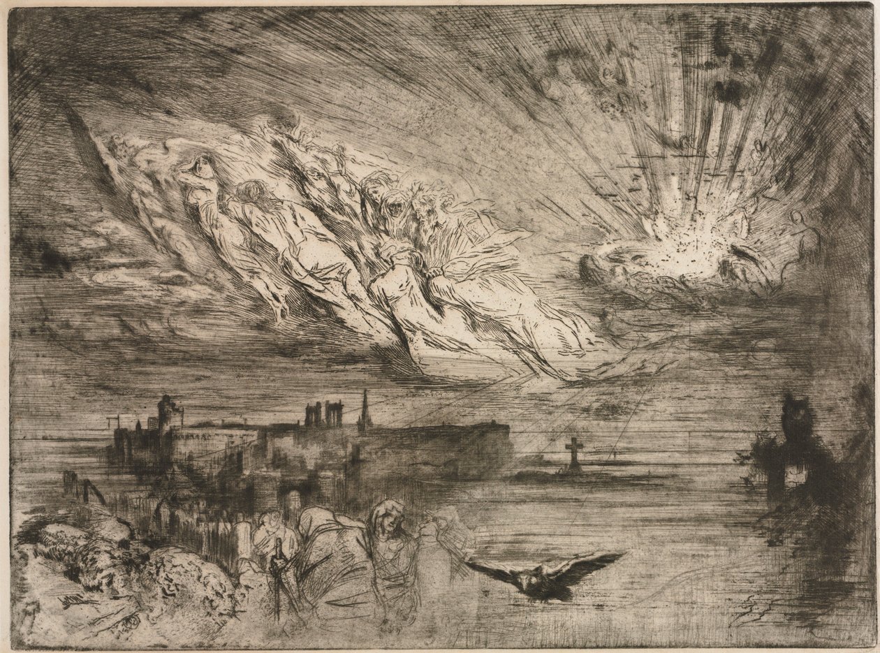 Los Espíritus de las Ciudades de los Muertos, 1885 de Felix Hilaire Buhot