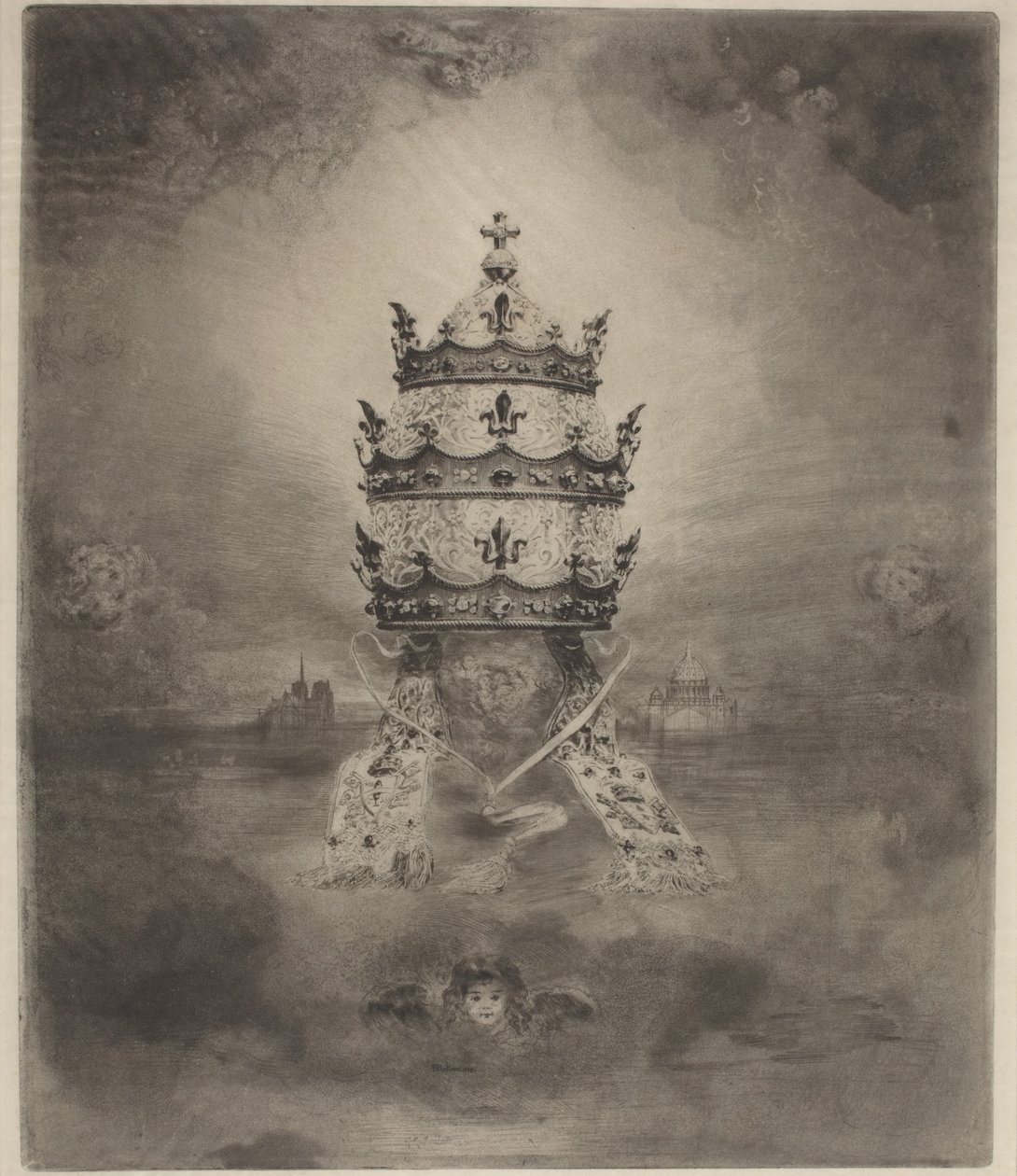 La tiara, 1888. de Felix Hilaire Buhot