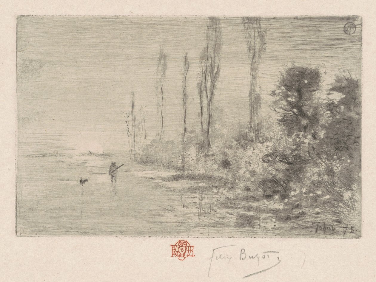 Una mañana de otoño de Felix Hilaire Buhot